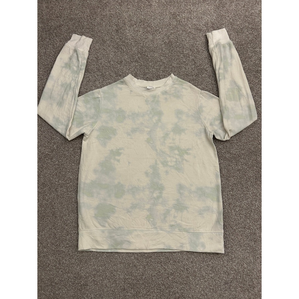 Stars Above Sweatshirt Womens XS Green Tie Dye Fleece Crewneck Excellent Soft